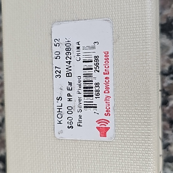 Chrystina Silver Hoop Earrings - Picture 7 of 7